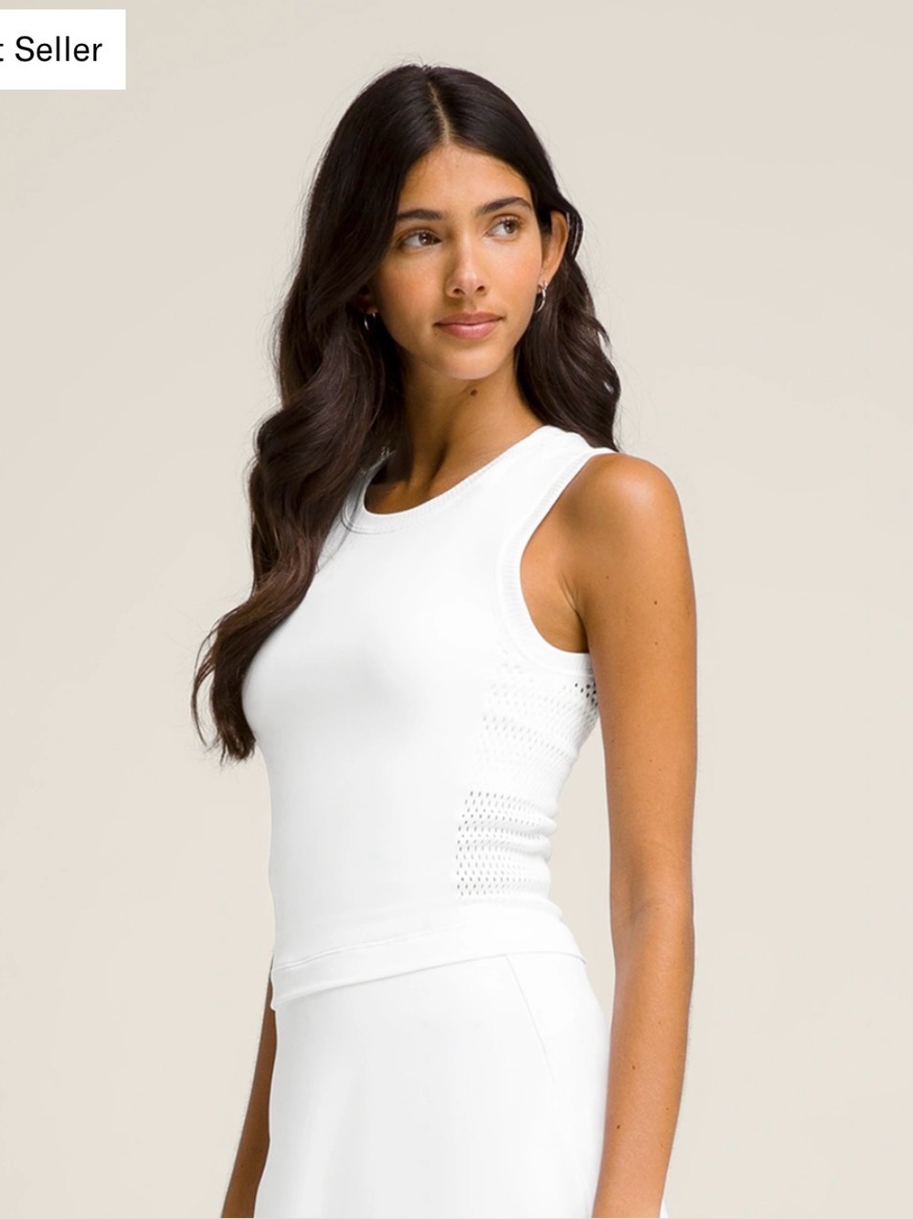 Wilson White Sleeveless Women's Tank Top